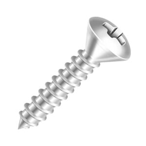 Parafuso Auto-Atarraxante Cabeça Oval Phillips Branco